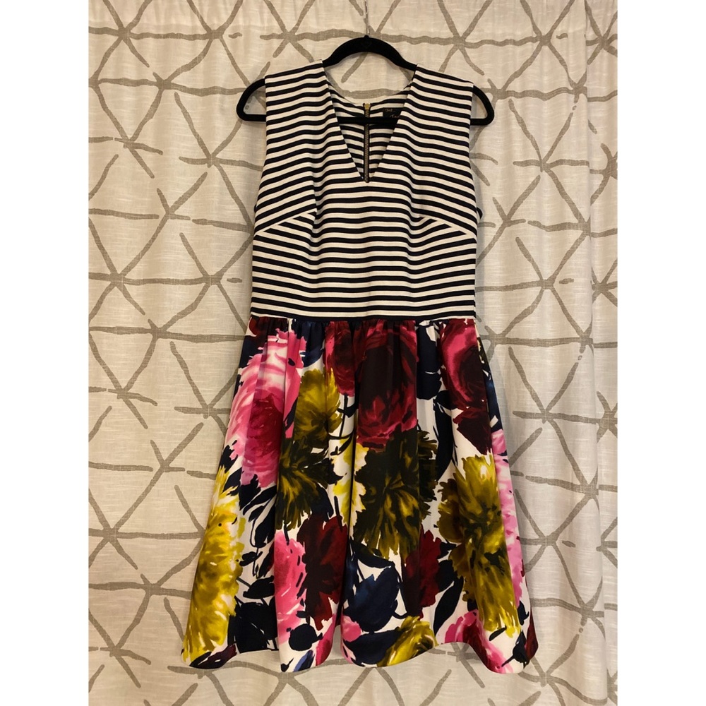 Floral Striped Dress WITH POCKETS!